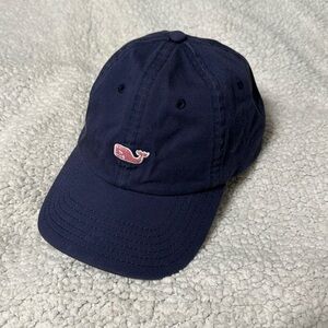 Vineyard Vines navy and pink hat